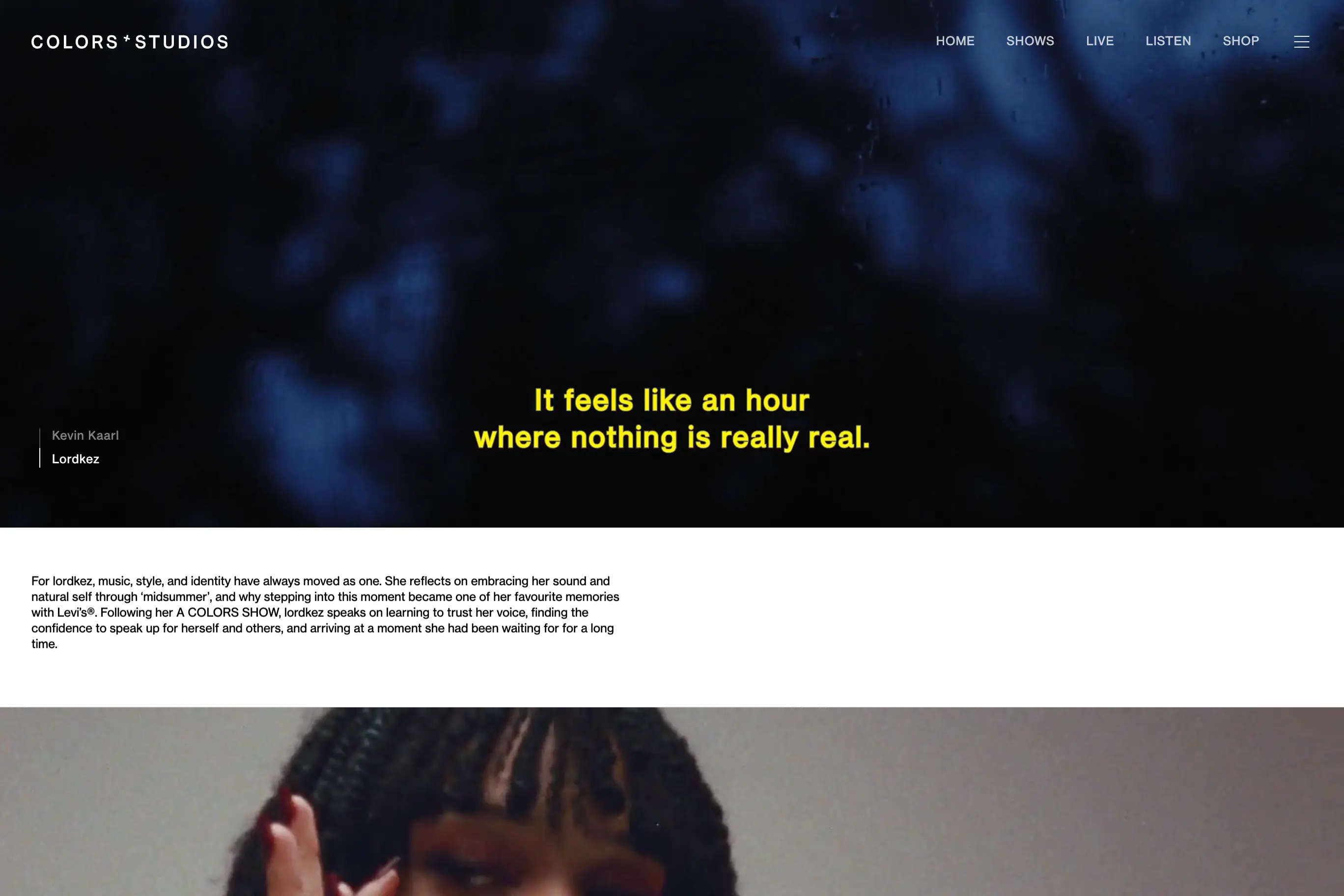 COLORS — platform showreel