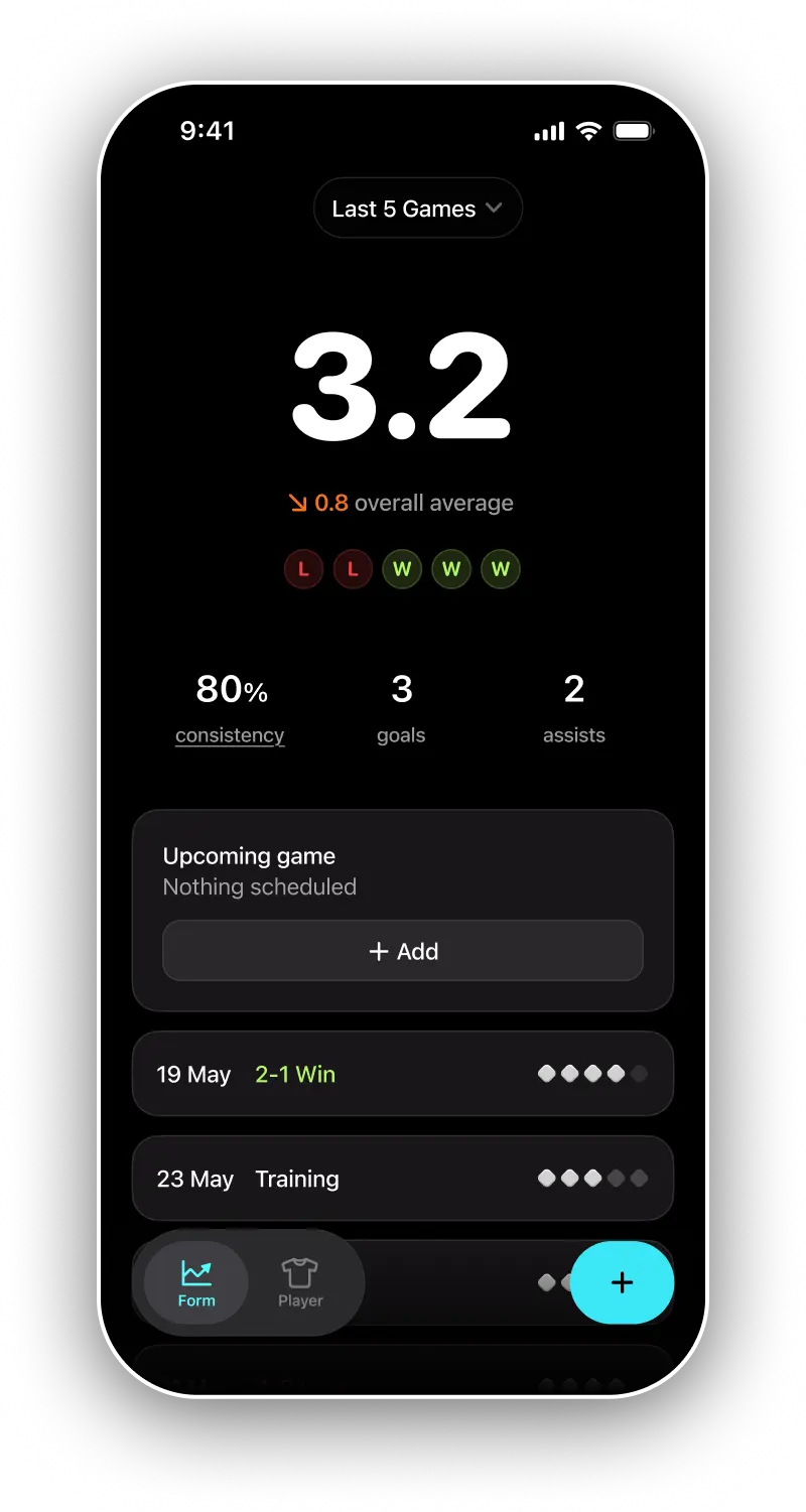 Pitchside — mobile experience